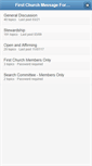 Mobile Screenshot of forums.firstchurchmn.org
